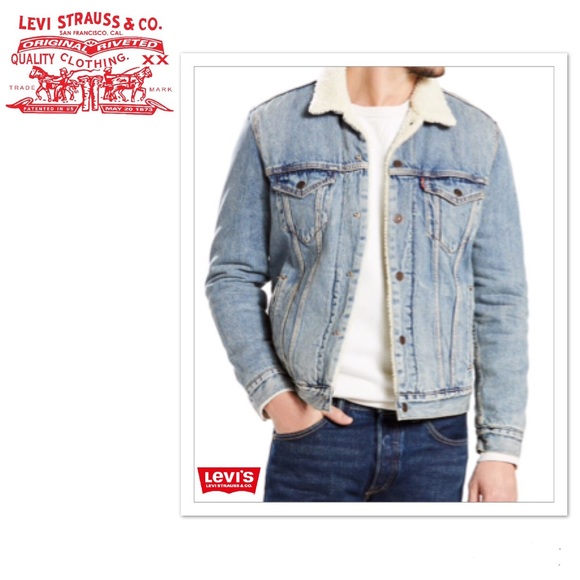 Levi's Other - Levi Strauss Sherpa-Lined Trucker Jacket Sz Medium